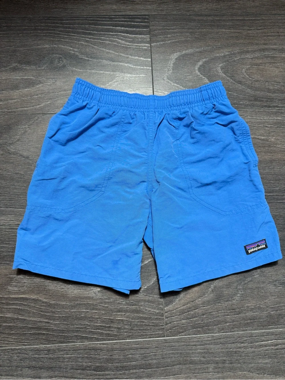 Patagonia Boys Blue Swim Trunks